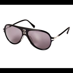 H&M x Balmain Collaboration Sunglasses - Aviator Style - Unisex - Black/Gold